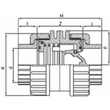 Clapet de retenue à coller - Joints FPM 1000