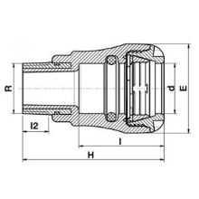 Raccord mâle - Filetage laiton 10720