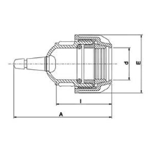 Bouchon fin de ligne + valve PLASSCOM FIBRE 121209V