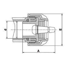 Bouchon male + valve Plasscom 12129V