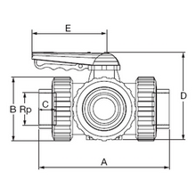 Vanne 3 voies taraudée type T 1551T