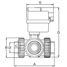 Electro-vanne 3 voies 220V  type L 1580