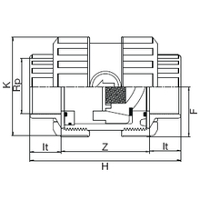 Vanne à clapet de pied taraudée - Joints EPDM 1641