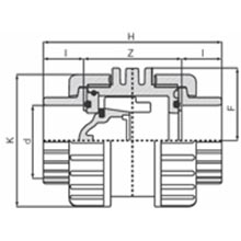 Vanne à ventouse à coller - Joints FPM 1690