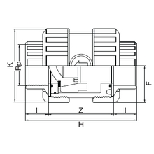 Vanne à ventouse taraudée - Joints FPM 1691