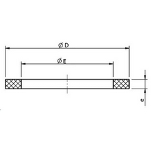 Joint plat NBR pour raccord transition 3043