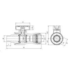 Vanne Tekplass S1 filetée 371020S