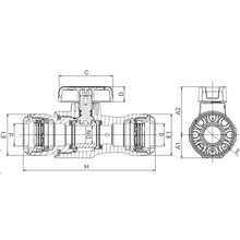 Vanne Tekplass S1 avec prise de purge 3710SF