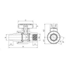 Vanne Tekplass S1 avec prise de purge femelle x male 373020SF