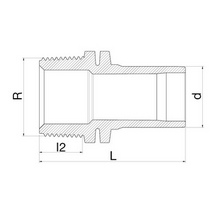 Adaptateur PE fileté 49717