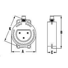 Clapet anti-retour avec ressort et indicateur de position (joint EVA inclus) 5043