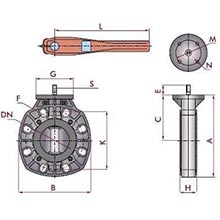 Vanne papillon - Joints EPDM 0580