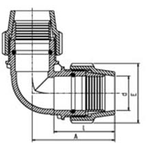 Coude  à  90° 7050