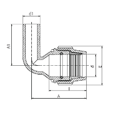 Adaptateur coudé 7350