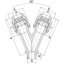 Raccord Y 7550