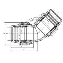 Coude à 45° MILLENIUM 87460