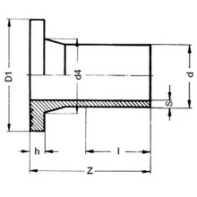 Collet à embout long - PE100 SDR17 9027