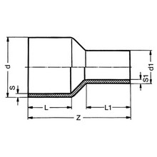 Réduction à embouts mâles - PE100 SDR17 9117