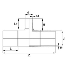 Té à 90° réduit à embouts mâles - PE100 SDR17 9147