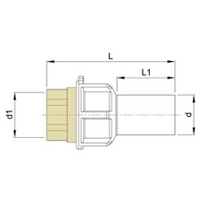 Adaptateur PE-Laiton taraudé 9317