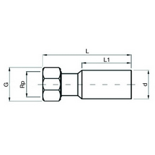 Adaptateur PE-Laiton à écrou prisonnier 9417