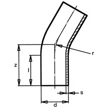 Courbe à 30° à embouts mâles - PE100 SDR11 9438