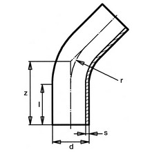 Courbe à 45° à embouts mâles - PE100 SDR17 9467