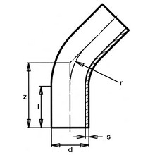 Courbe à 60° à embouts mâles - PE100 SDR17 9477