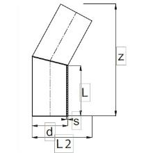 Coude à 11° à embouts mâles PE100 SDR17 9507S